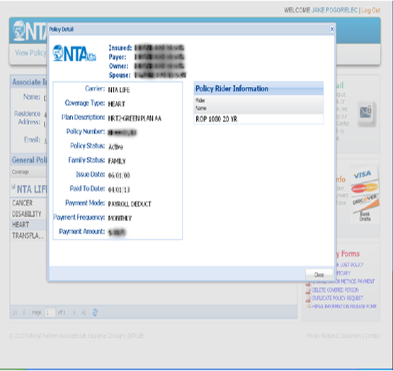NTALife Customer Service Policy Pages